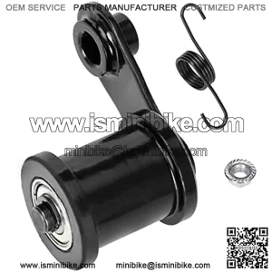 Chain Tensioner with 1-3/4" Roller for Powersports 6.5HP 196cc 212cc CT200u Trail 200 BT200x CT200u-ex Massimo MB200 Baja Heat Warrior MB200 MB165 TrailMaster Hensim Motorsport Mini Bike Parts