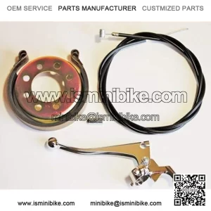 New Mini Bike Brake Kit With Band Drum Cable Set And Professional Lever.