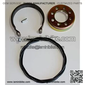 NEW Go Kart Mini Bike Brake Band And Drum With Heavy Duty Cable.