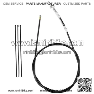 172cm 67.72 inch Rear Drum Brake Cable and tie for 6.5 Hp 196cc Hensim Yerf-Dog Heat Warrior Mini Bike MB165 MB200 Motorsports