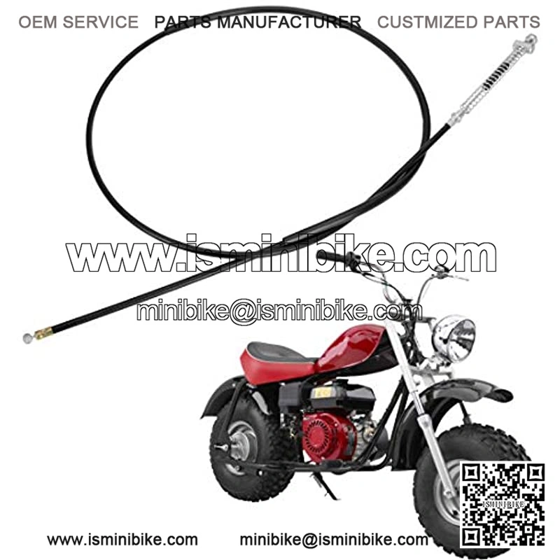 172cm 67 inch Rear Drum Brake Cable Line for 196cc 6.5 Hp Baja Heat Warrior Hensim Massimo MB165 MB200 Trail CT200U CT200U-EX BT200X Yerf-Dog Mini Bike Motorsports ATV Scooter Dirt Bike - Image 2