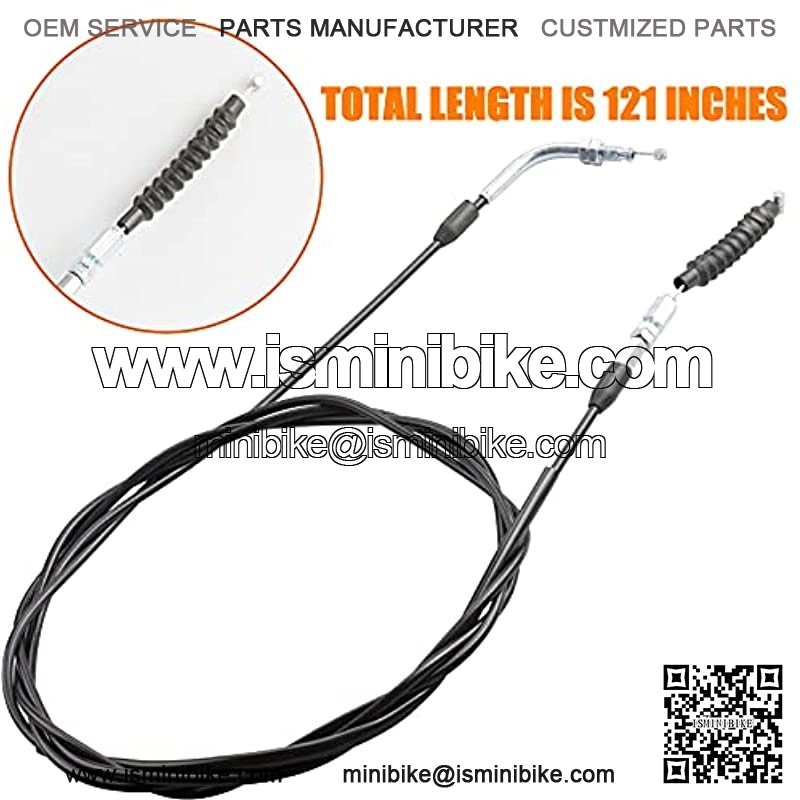 Throttle cable, 121" Throttle Cable Compatible with Go Kart 150 250cc Kazuma Kandi Roketa Gk-28a Sunl Spyder - Image 3