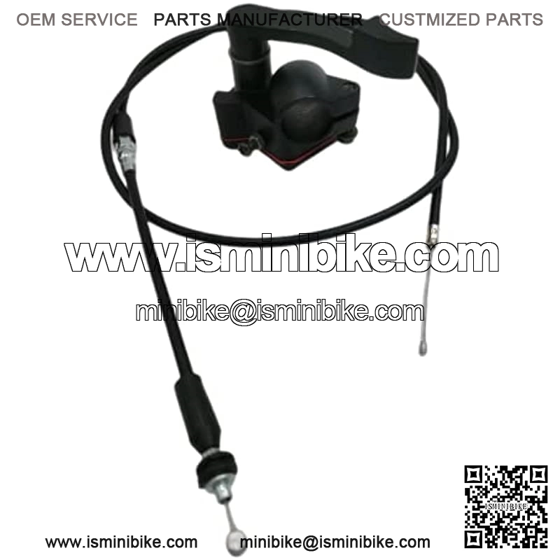 7/8 Inch 22mm Thumb Throttle Cable 46.5 Inches Handle Assembly Set for 50cc 70cc 90cc 110cc 125cc 250cc TaoTao ATV Quad Go Kart Pit Bike