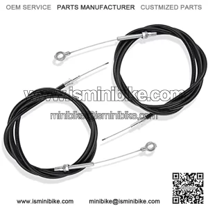 Throttle Cable 8252-1390 Universal Casing 63" Long Inner Wire 71" inch Long for Manco 8252-1390 ASW Go Kart Go Cart Gas Scoote 2Pcs