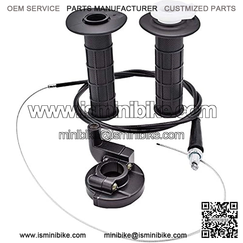Throttle, Grips, Cable Kit Compatible with Baja Doodle Bug, Blitz Dirt Bug Racer, 97cc Mini Bike