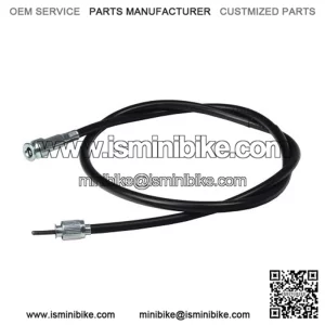 40" Speedometer Cable with Metal Snap-In End for Scooters & Go-Karts