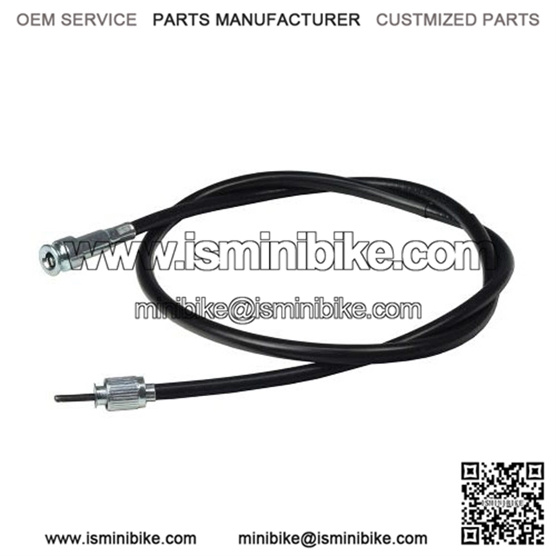40" Speedometer Cable with Metal Snap-In End for Scooters & Go-Karts