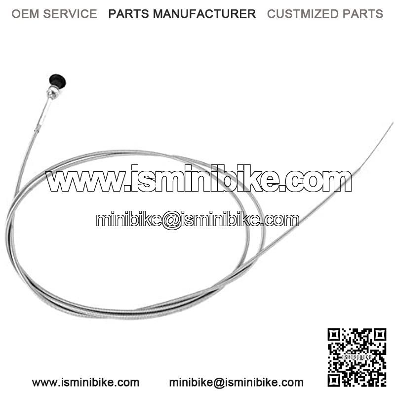 96 pulgadas Cable del acelerador, Acero inoxidable L??nea de control del estrangulador Push Pull Piezas universales Apto para accesorio de motocicleta Go Kart