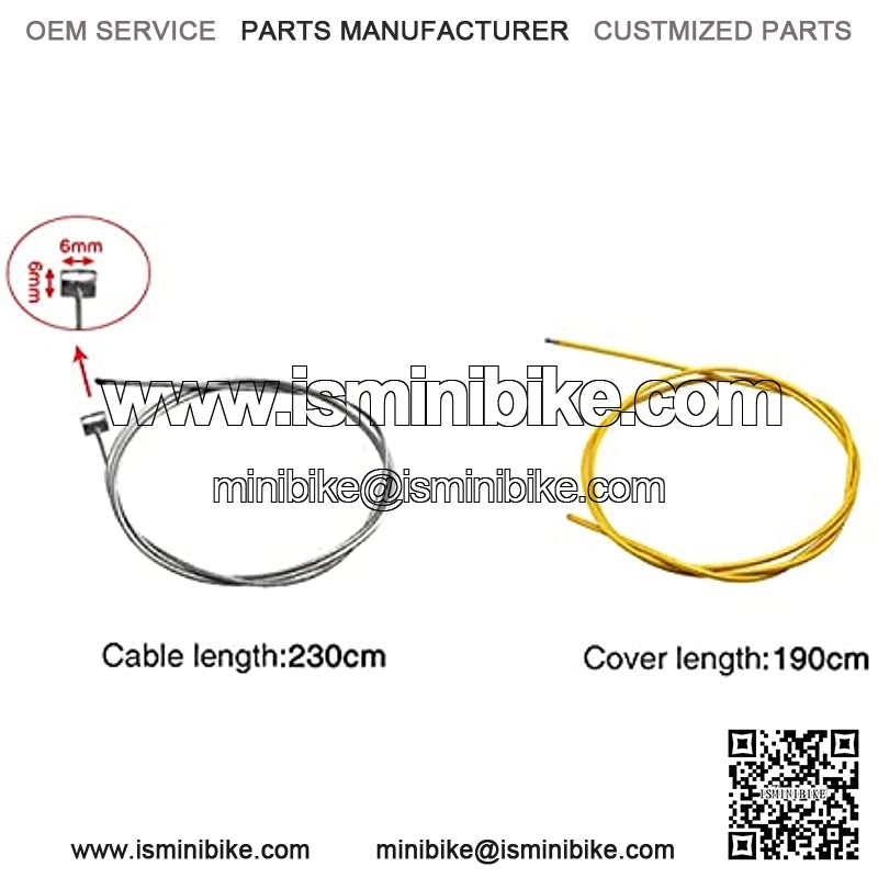 Cable del Acelerador de la Motocicleta Longitud de la Longitud de 190 cm para Honda Yamaha Kawasaki Minimoto Pocket Suck Pit Bike Kart Buggy ATV Quad Racing Pr??cticas Piezas de Motocicleta - Image 2