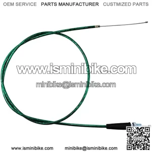 PRO BAT 50 inches Throttle Cable with Straight Tip for Mini Baja MBX10 MBX11 MB165 MB200 5.5HP 6.5HP196cc Mini Bike Parts Green