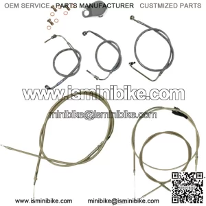Cable/Brake Line Kit 15-17in. Ape Hangers LA-8006KT-16