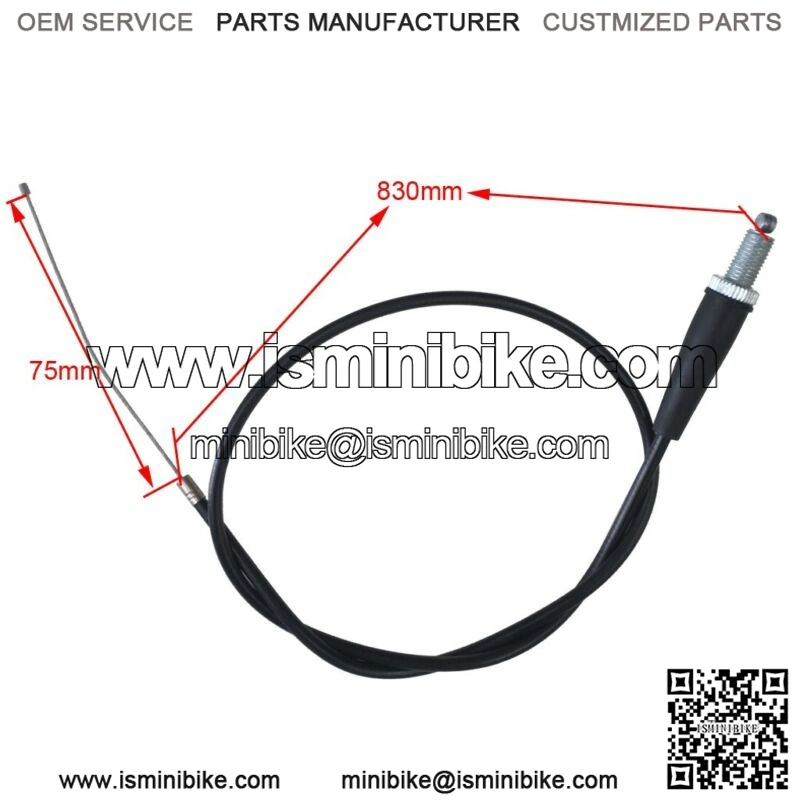 830mm 75mm Twist Throttle Cable for Motorcycle PIT PRO TRAIL QUAD DIRT BIKE ATV