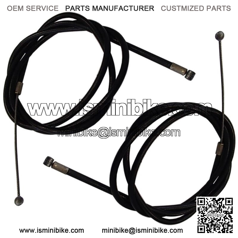 2 Mini Bike Twist Throttle Grip Cables 48" - Image 2