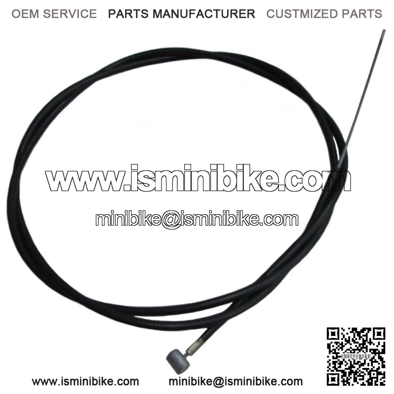 60" Long Brake Throttle Cable with 3/8" Barrel End for Go Kart Mini Bike 60065