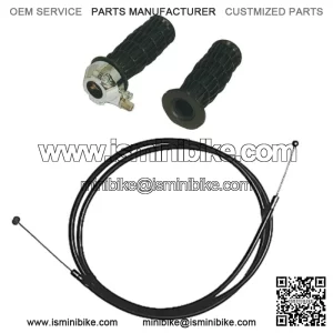 Minibike Throttle Twist Grips 7/8 And Cable 48""