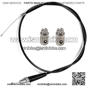 50" Mini Bike Throttle Cable for Coleman CT200U BT200X with Mikuni Style Vm22 Carb, Fits Predator 212 Baja Warrior MB165 196cc MB200 200cc Heat Warrior MBX10 MBX11 GX160 GX200 Sons Pit Dirt