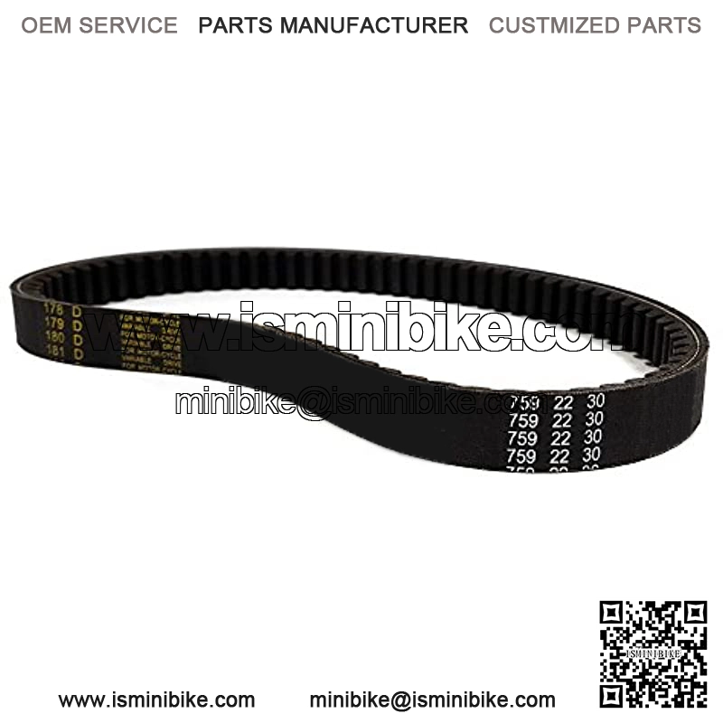 V-Belt CVT Drive Belt 759 22 30 Fits Yamaha Riva 125 '95-'00 and Yamaha YJ125 Vino '04-'05