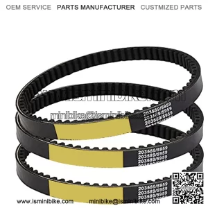 30 Series Go Kart Drive Belt Replace Manco 5959 / Comet 203589 / Murray 12-8487 / Baja Motorsports BB65-395 / Ken-Bar 300-009 255-299 /  8487.(3 PCS)