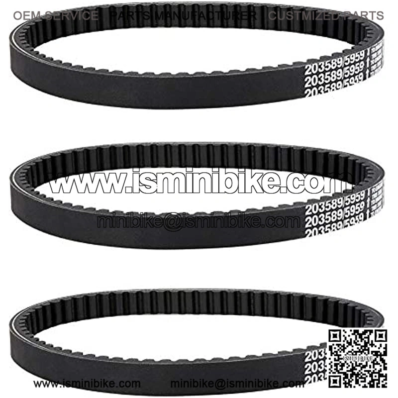 3 PCS Drive Belt Compatible with Coleman KT196 Go Kart Powersports KT196cc 4 Wheelers 196cc 6.5HP Gokart Buggy Mini Bike