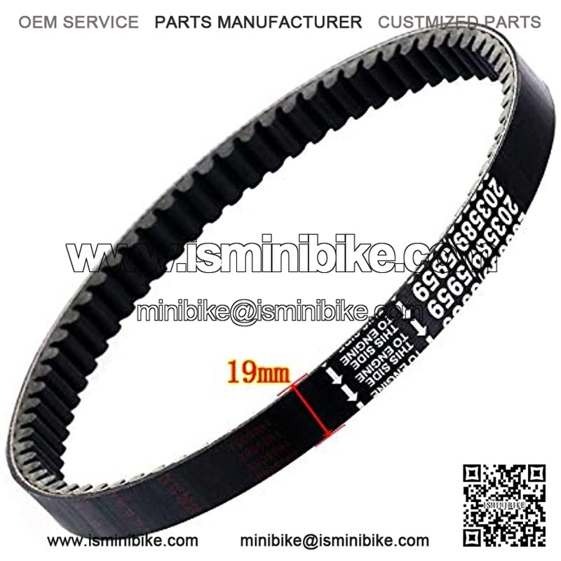 3 PCS Drive Belt Compatible with Coleman KT196 Go Kart Powersports KT196cc 4 Wheelers 196cc 6.5HP Gokart Buggy Mini Bike - Image 2