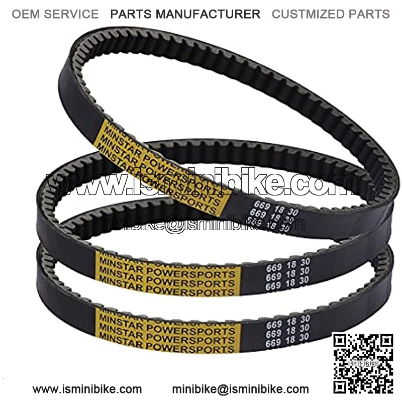 139QMB 1P39QMB Kevlar Drive Belt Replace NO.669-18-30 Compatible With GY6 49cc 50cc?? Roketa Baja Tank Jmstar Taotao Jonway Vespa Chinese Scooter Moped ATV. (3)