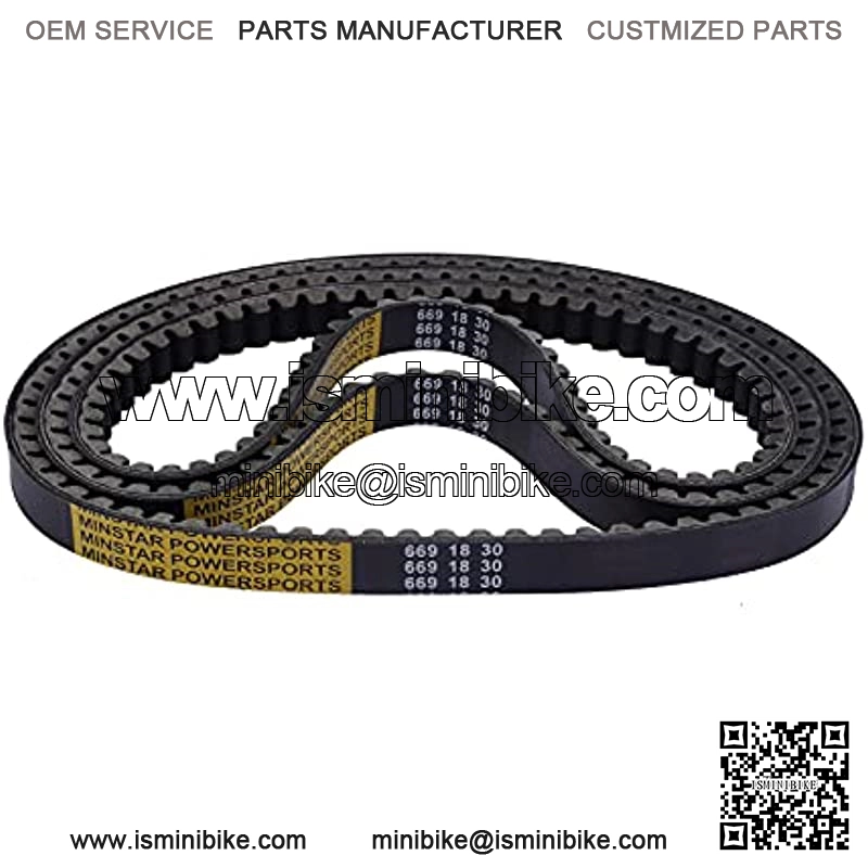 139QMB 1P39QMB Kevlar Drive Belt Replace NO.669-18-30 Compatible With GY6 49cc 50cc?? Roketa Baja Tank Jmstar Taotao Jonway Vespa Chinese Scooter Moped ATV. (3) - Image 2
