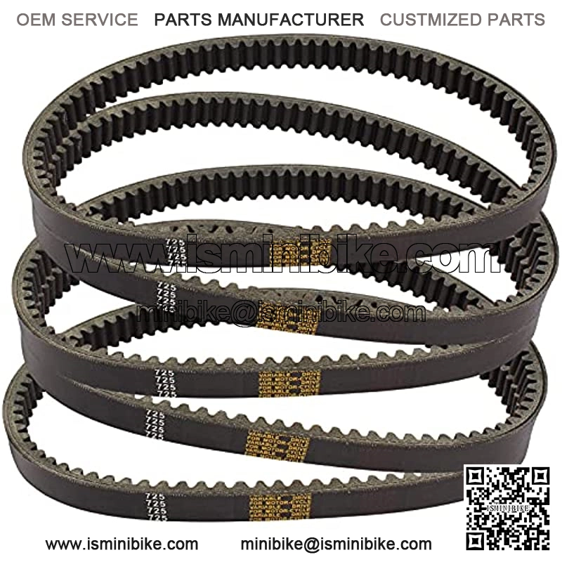 5 Pcs Drive Belt Clutch Compatible with Hammerhead 80T TrailMaster Mid XRX Mud Head Go Kart 6.5HP Engine 9.110.018 - 9.100.018-725 30 Series Torque Converter 9110018 9100018725 Go-Karts 725