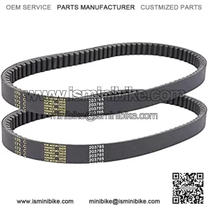 BLACKHORSE-RACING 2PCS 40 Series Torque Converter Belt GO Kart Comet 203785A Comet 203785 MANCO 12346 Belt