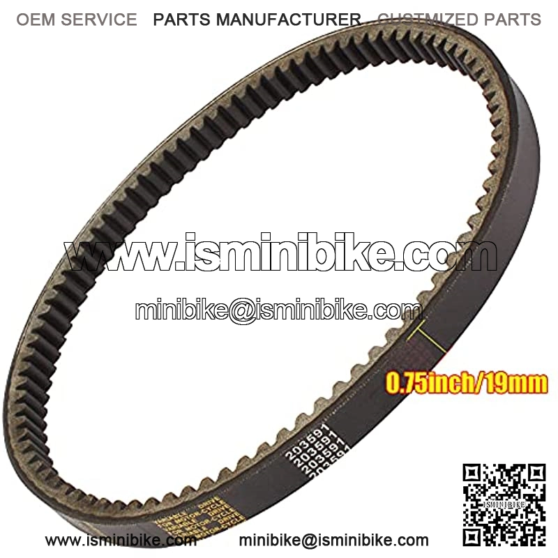 3pcs Gokart Drive Belt Compatible with Yerf Dog 203591 Q430203W Q43103W Q43203W Manco Carter 5.5hp 6.5hp 203591A 203591B 203591C Tecumseh Kartco 7655 10052 Comet 30 Series Units Go Kart - Image 2