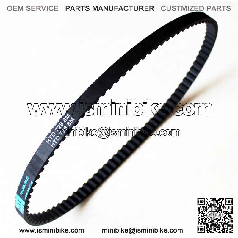 Electric Scooter HTD 728 8M Synchronous Drive Timing Belt - Image 2