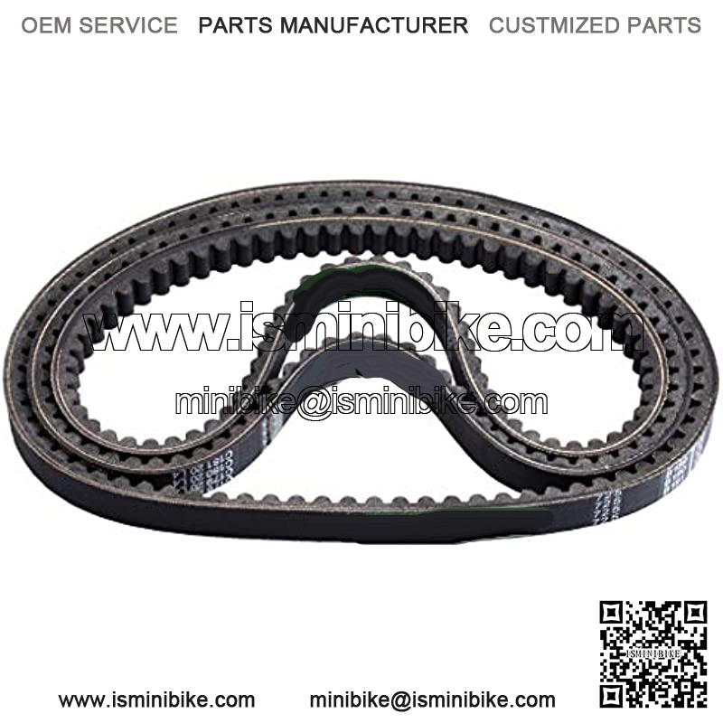 3 Pcs Go Kart Drive Belt 725,Drive Belt Clutch Replacement for Hammerhead 80T Mid XRX Mud Head Go Kart 6.5HP Engine 30 Series(Go-Karts 9.110.018-9.100.018-725) - Image 2