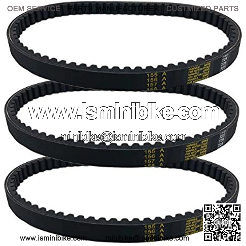 3 Pcs Go Kart Drive Belt 725 for 30 Series Torque Converter Belts
