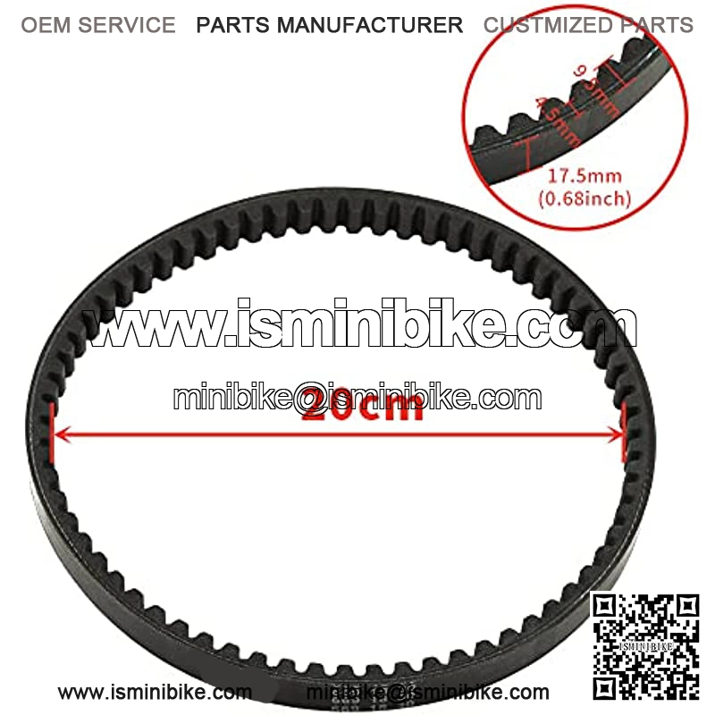 2pcs 669 18 30 Racing Drive Belt Compatible with 4 Stroke 49CC 50CC GY6 139QMB 139QMB Roketa Taotao Baja Vespa Jonway Scooter ATV Go Kart Moped 669-18-30 - Image 2