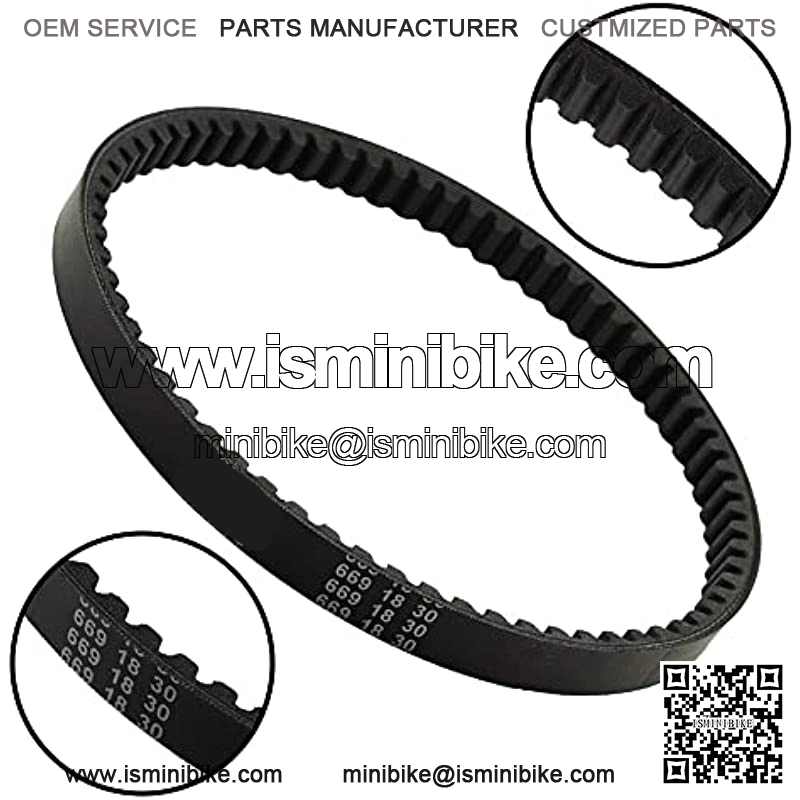 2pcs 669 18 30 Racing Drive Belt Compatible with 4 Stroke 49CC 50CC GY6 139QMB 139QMB Roketa Taotao Baja Vespa Jonway Scooter ATV Go Kart Moped 669-18-30 - Image 3
