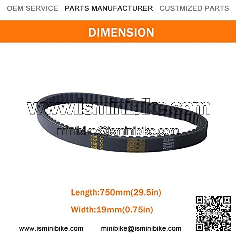 Q43203W Go Cart Belt 30 Series for Compatible with Yerf Dog Drive Belt Q43103W Manco 203591 5.5hp 6.5hp Kartco 7655 12-10052 Belt Replace 3203 3002 Go Kart Models(4 Pack) - Image 2