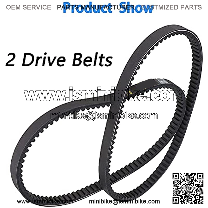 Pack of 2 Go Kart 37X98 Drive Belt Fit for Comet Torque Converter 203597 Replaces 10042 - Image 2