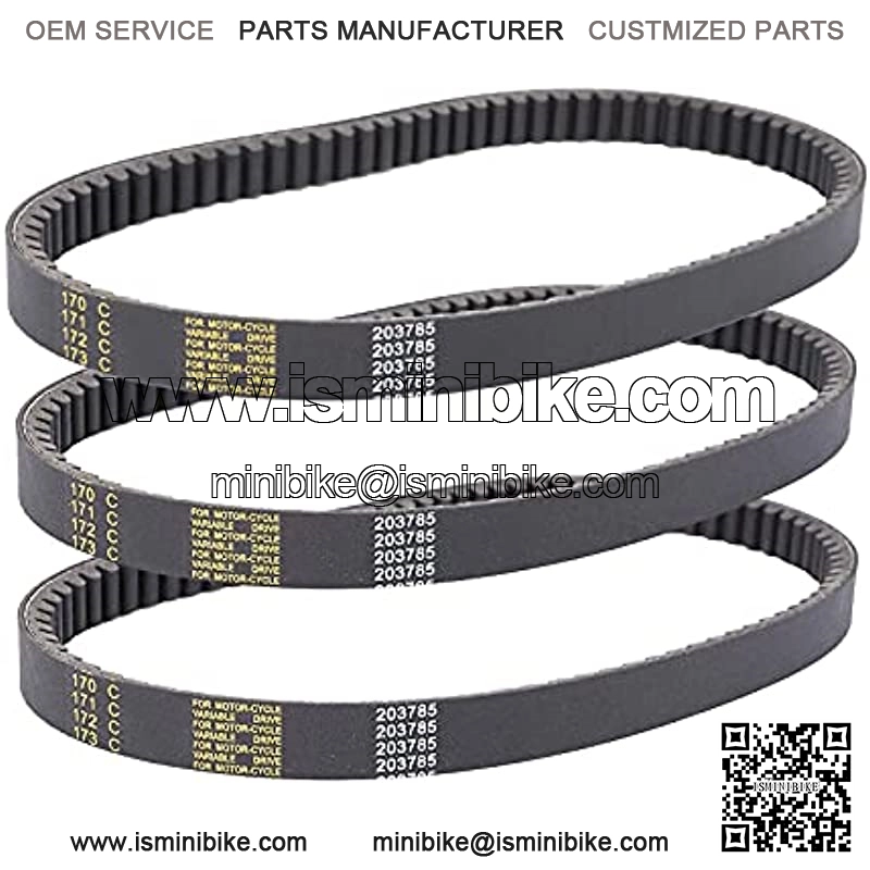 3PCS 40 Series Torque Converter Belt GO Kart Comet 203785A Comet 203785 MANCO 12346 Belt