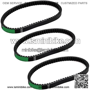 3pc Drive Belt Hammerhead 80T Mid XRX Mud Head Go Kart 6.5HP Engine 9.110.018-9.100.018-725