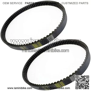 2 Pcs Drive Belt Compatible for Comet 203785 203785A Manco 12346 40 45 Series Go Kart Torque Converter