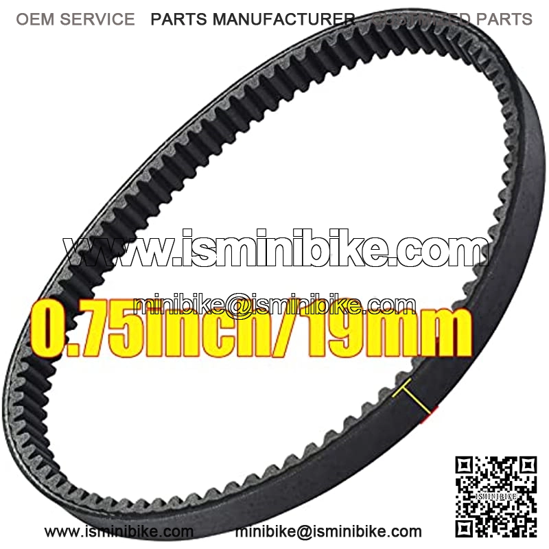 2Pcs Drive Belt Compatible with Comet 203590 203590A 203590B 203590C 30 Series Torque Converters 3hp to 8hp Engines TAV2 Go Kart Manco 9655 9659 12-13053 Heald 203-026 13053 - Image 2