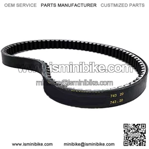 PL20707 replaces 743 20 30 Standard CVT Drive Belt for GY6 QMI QMJ