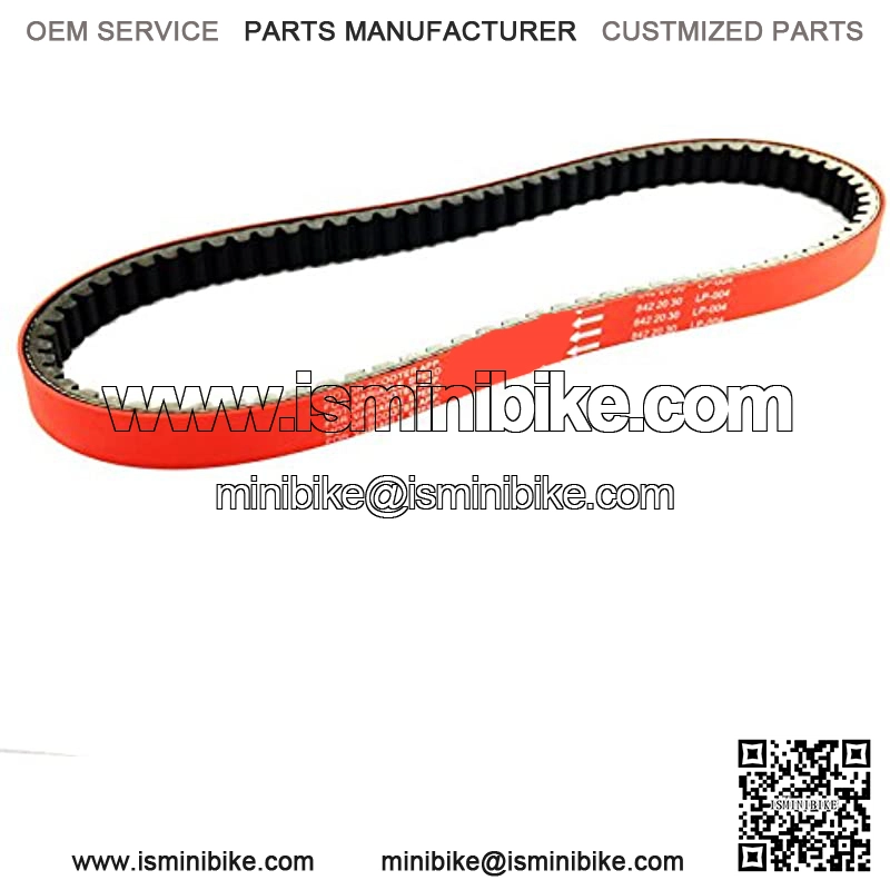 HIGH PREFORMANCE RACING DLH DRIVE BELT RED > SIZE 842-20-30 < GY6 2 & 4-STROKE 125-150CC/ 152QMI-157 QMJ SCOOTER MOPED TAOTAO PEACE VESPA JONWAY VIP BENZHOU ROKETA ZNEN BMS BAJA SUNL KAZUMA TANK - Image 2