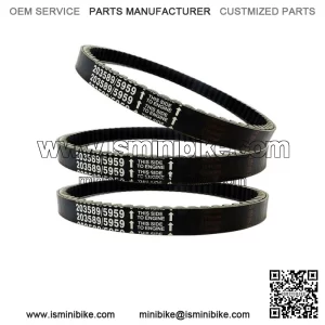 3PC 30 Series Go Kart Cogged Torque Converter Drive Belt 203589-3 For Comet 5959