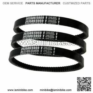 3pc 203589/5959 Go Kart Drive Belt 30 Series For Manco 5959 Comet 203589
