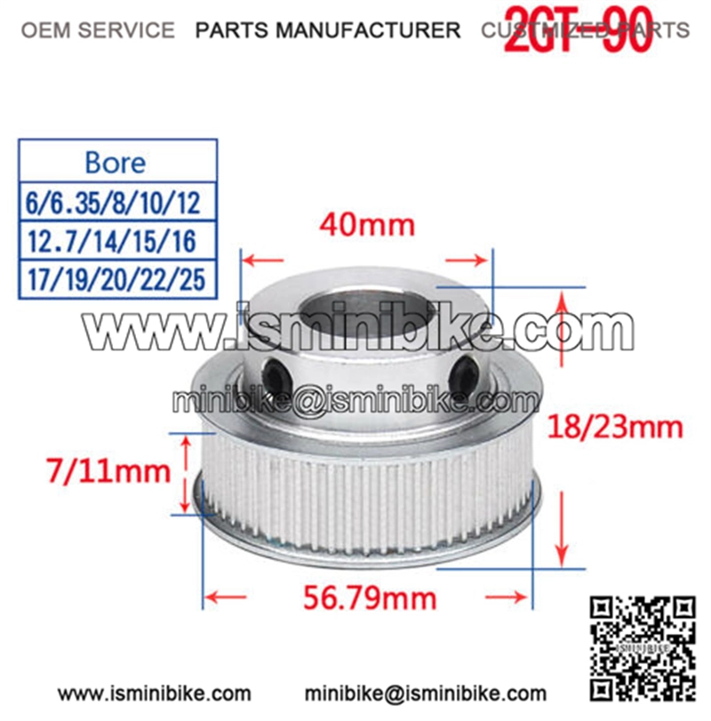 2a belt type heavy duty clutch pulley 25mm bore for go kart