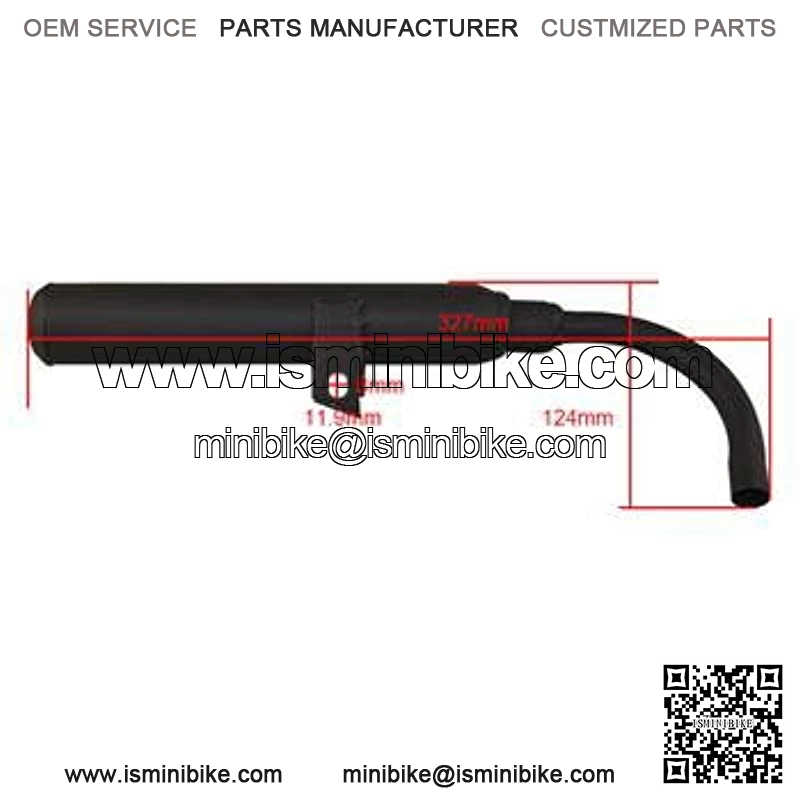 Motorcycle Pipe Exhaust Silencer Pipe System Part Compatible with Yamaha PW50 PY50 PW PY 50 PEEWEE ATV Quad Motocross Pit Kids Bike Motorcycle Part - Image 2