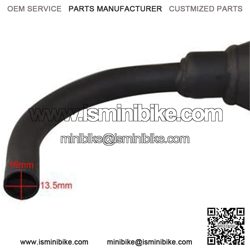 Motorcycle Pipe Exhaust Silencer Pipe System Part Compatible with Yamaha PW50 PY50 PW PY 50 PEEWEE ATV Quad Motocross Pit Kids Bike Motorcycle Part - Image 4