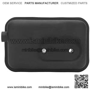 Acouto 120mm / 4.7inch Exhaust Muffler,Steel Alloy Exhaust Pipe Silencer for 43cc 47cc 49cc Mini PIT Pocket Chopper Quad Dirt Scooter Bike ATV