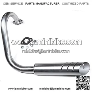 Mini Bike custom Exhaust Header Pipe for Predator 212cc, Honda GX160 & GX200