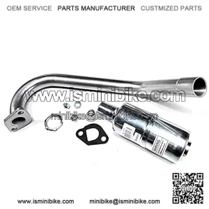 Exhaust with Muffler for: Coleman CT200U-EX Camo 196cc/6.5HP Gas Mini Bike.